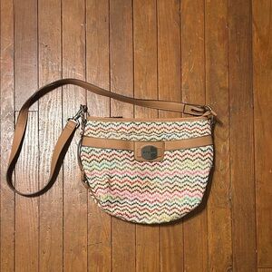 Rosetti Multicolor Chevron Crossbody Bag